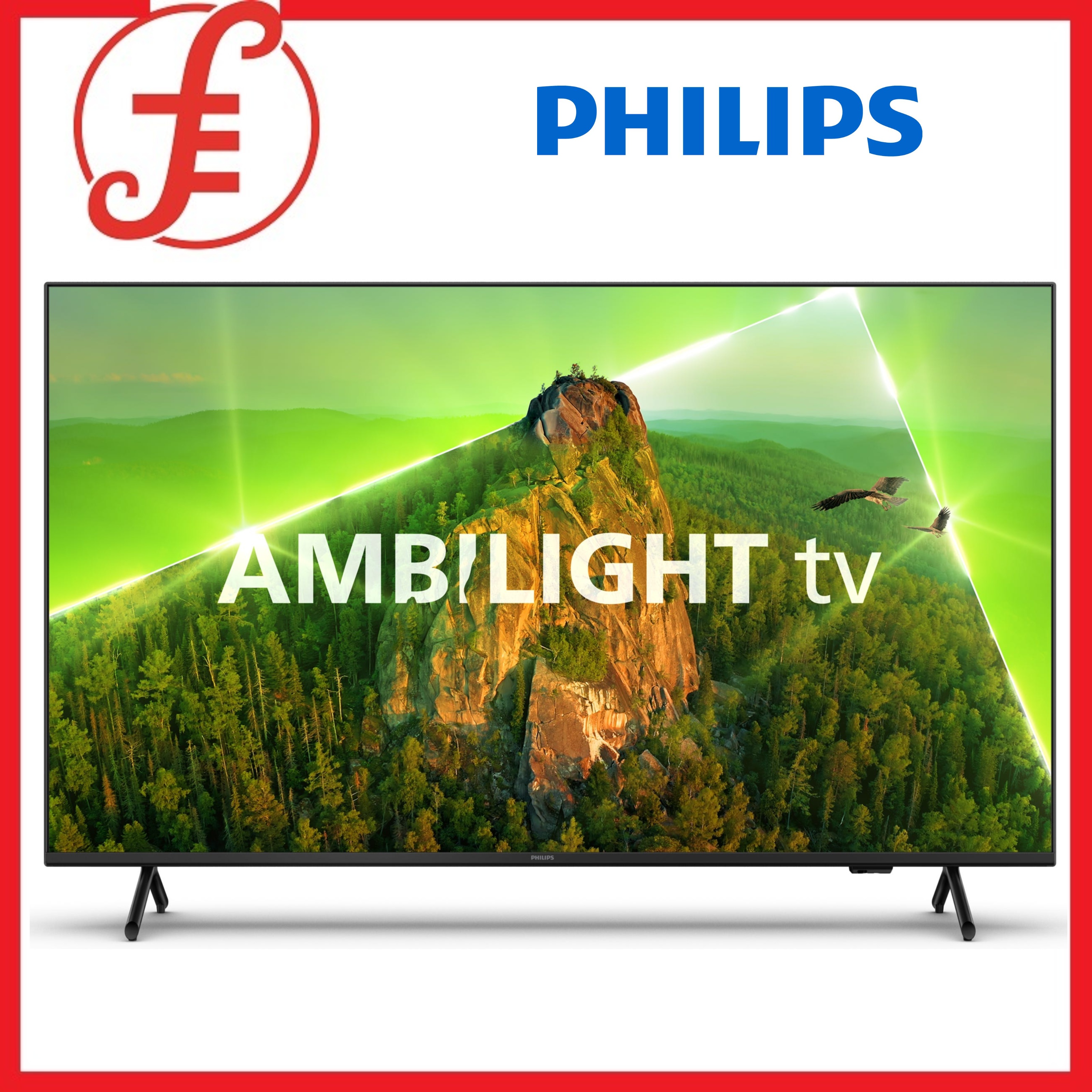 PHILIPS 43PUT7908/98 55 | AMBILIGHT 70 POLLICI AMBILIGHT 4K UHD GOOGLE LED TV