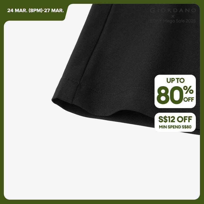 GIORDANO Women Pants Anti-Wrinkle Smooth Pleated Suit Pants Multi-Pocket Solid Color Simple Fashion Casual Pants 05414307 · v2