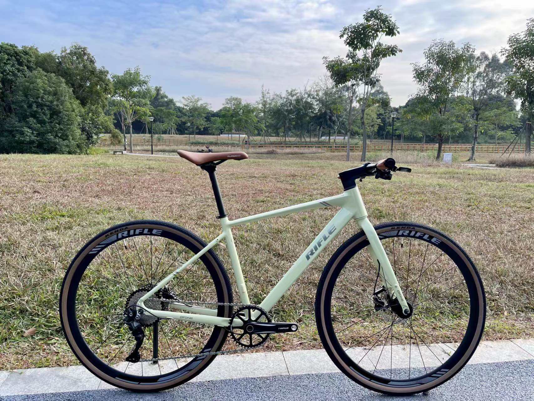 Rifle F1 Hydride bike flat bar road bike Shimano DEORE 10 speed light weight · v7