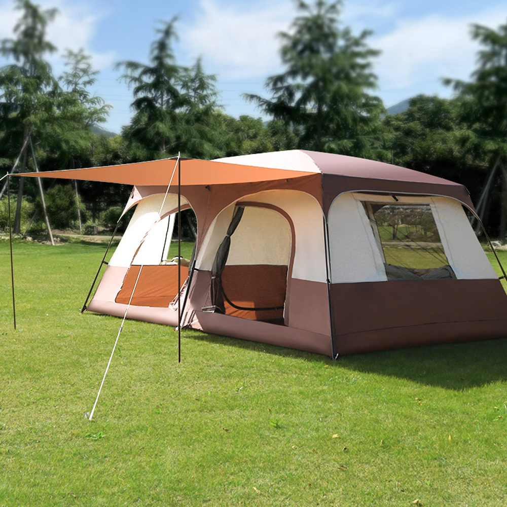 LIXADA Tent Breathable And 2 Rooms Family With 2 Rooms Family Cabin Tent Rooms Family Cabin Tent With 2 Breathable And Rainproof Cabin Tent Breathable And Rainproof Outdoor Buzhi Tent Tent Huiop · v2