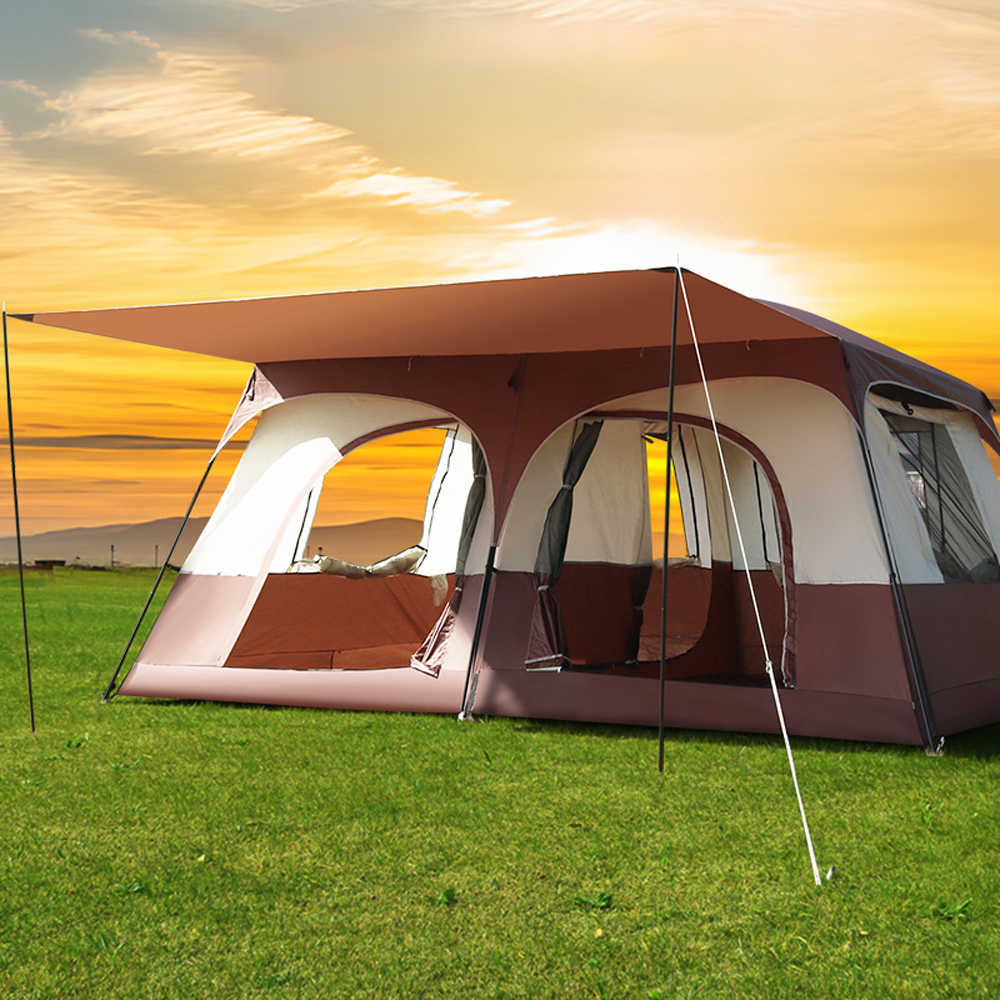 LIXADA Tent Breathable And 2 Rooms Family With 2 Rooms Family Cabin Tent Rooms Family Cabin Tent With 2 Breathable And Rainproof Cabin Tent Breathable And Rainproof Outdoor Buzhi Tent Tent Huiop · v2