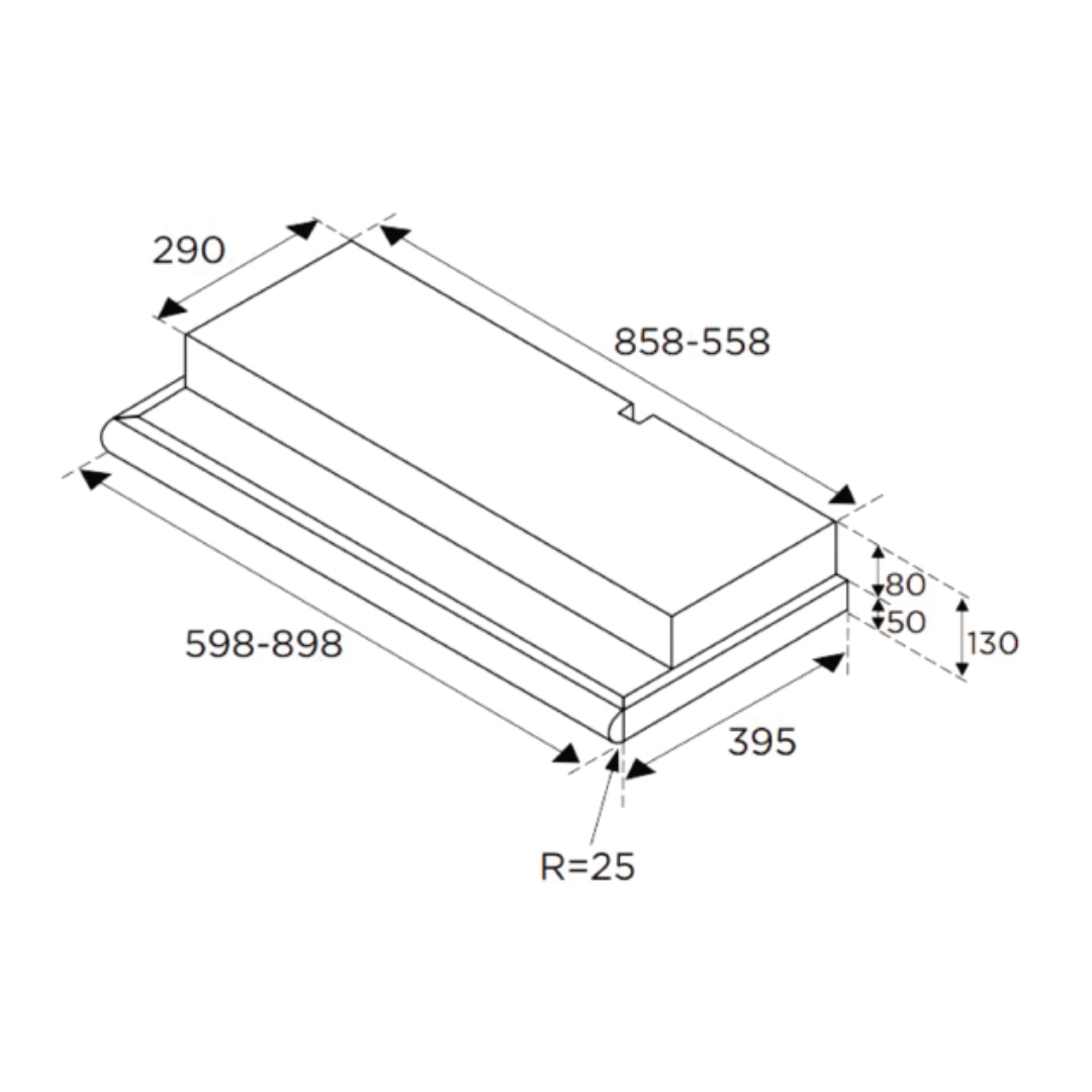 BERTAZZONI SLIMLINE HOOD KUG90T1X · v3