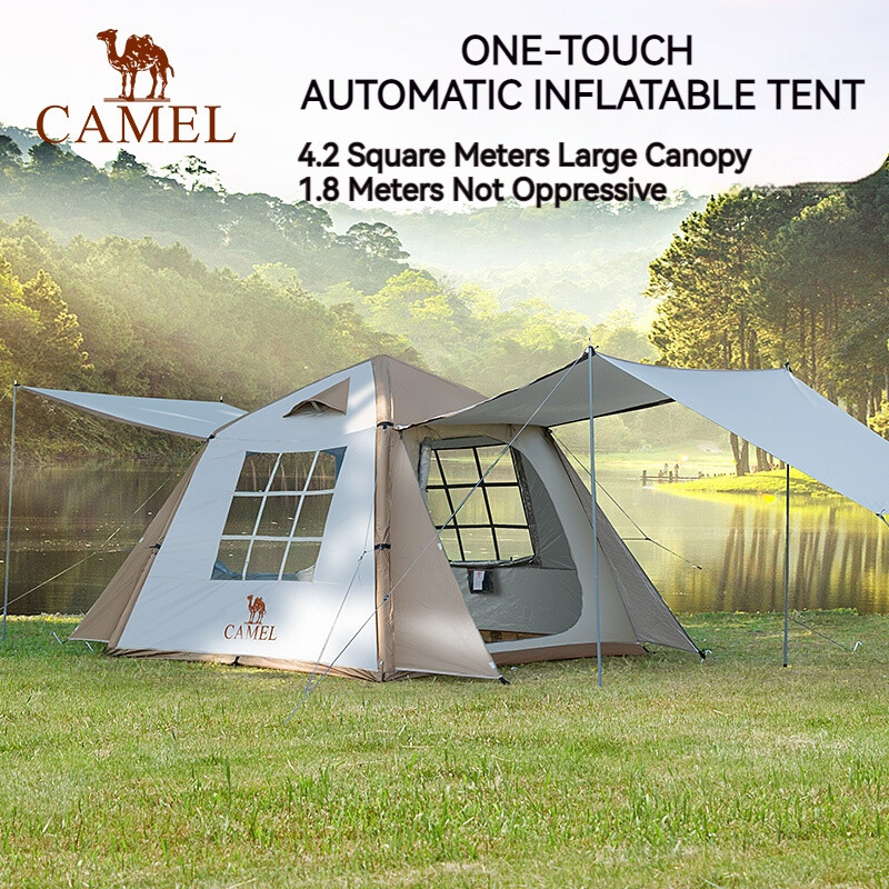 CamelCrown Exquisite Camping Inflatable Tent Portable Winter Picnic Camping Overnight Sun Shade Shelter