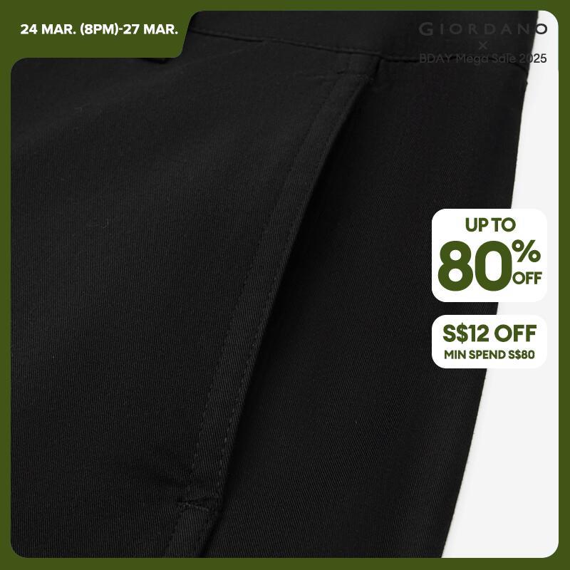 GIORDANO Damenhose aus 100% Baumwolle, mittelhoher Bund, Knöchellänge, geschmeidige, weiche, modische Freizeithose 05424331