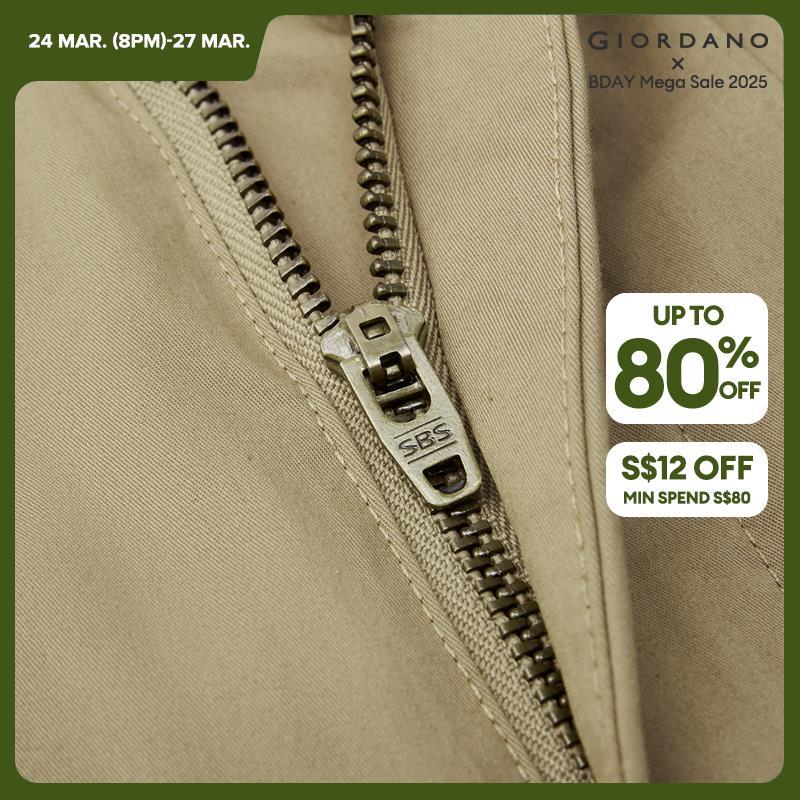 GIORDANO Pantaloni da donna in vita elastica Pantaloni plissettati lisci Tasche oblique alla caviglia Pantaloni casual semplici di base alla moda 05424332