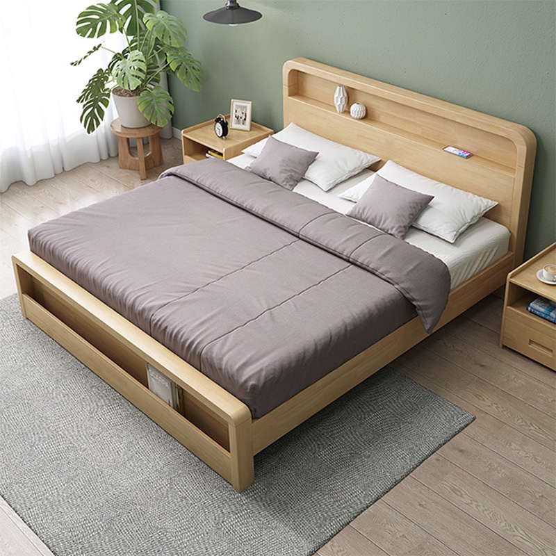 Depolama Çekmeceli HDB Depolama Yatak Çerçevesi Yüksek Çift Kişilik Yatak Yatak Çerçevesi Ahşap Yatak Kraliçe King Yatak Depolama Yatak Çerçevesi Modern Minimalist İskandinav Katı Ahşap Yatak