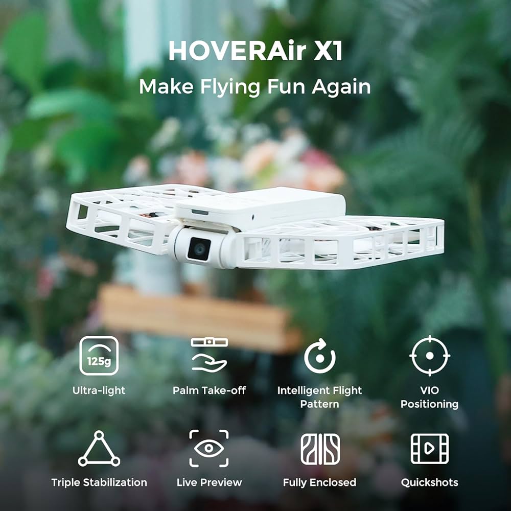HOVERAir X1 Self-flying Camera Drone Lightweight 125g 32GB - 1 Year Warranty · v11