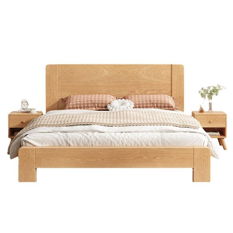 Masif Ahşap Yatak Modern Minimalist Ebeveyn Yatak Odası Çift Kişilik Yatak Yatak Ahşap Yatak Kraliçe Çift Kişilik Yatak Modern Minimalist Çift Kişilik Yatak Basit Kiralık Oda Tek Kişilik Çift Kişilik Yatak Çerçevesi