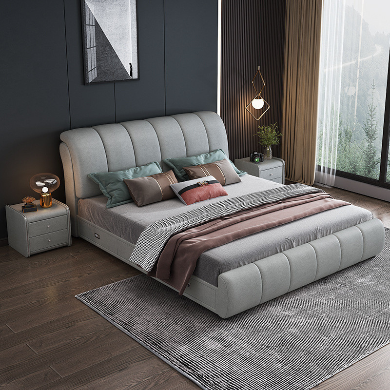 Khung giường lưu trữ HDB có ngăn kéo lưu trữ Giường đôi cao Khung giường Giường gỗ Giường Queen Giường King Giường da Công nghệ lưu trữ Giường vải Bền Ba ngăn kéo Giường mềm