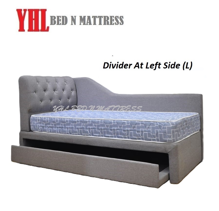 Cabecero YHL Button 3 en 1 con somier extraíble con/sin separador (colchón no incluido)