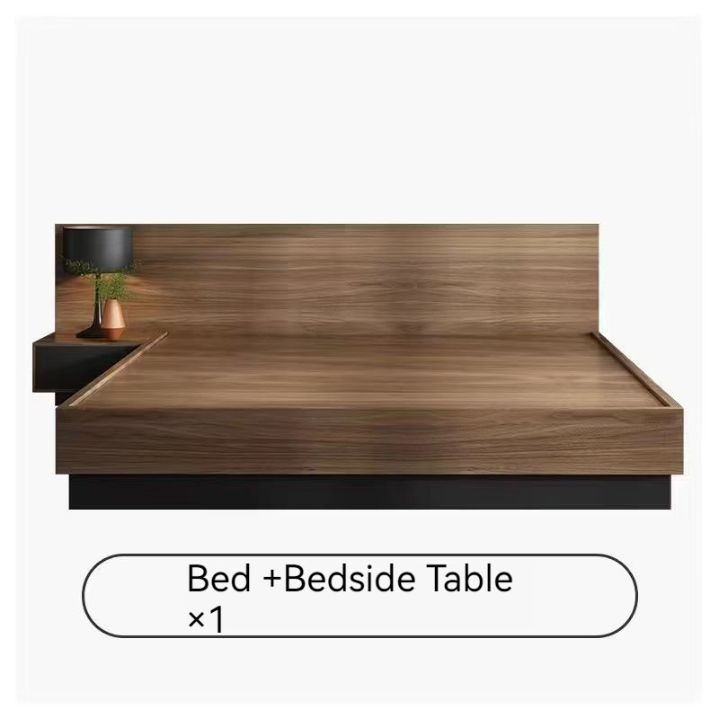Giường Tatami Giường lưu trữ HDB Khung giường bằng gỗ nguyên khối Giường lưu trữ Tatami Giường Queen King Giường Tatami cao cấp Khung giường lưu trữ tối giản hiện đại có ngăn lưu trữ
