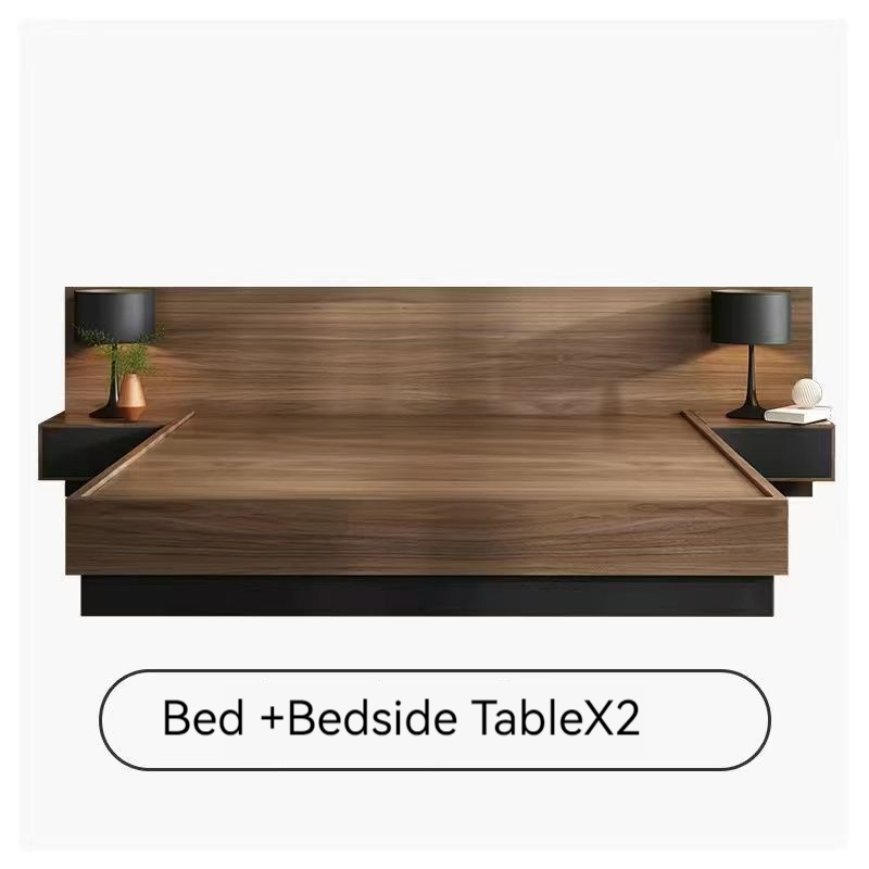 Giường Tatami Giường lưu trữ HDB Khung giường bằng gỗ nguyên khối Giường lưu trữ Tatami Giường Queen King Giường Tatami cao cấp Khung giường lưu trữ tối giản hiện đại có ngăn lưu trữ