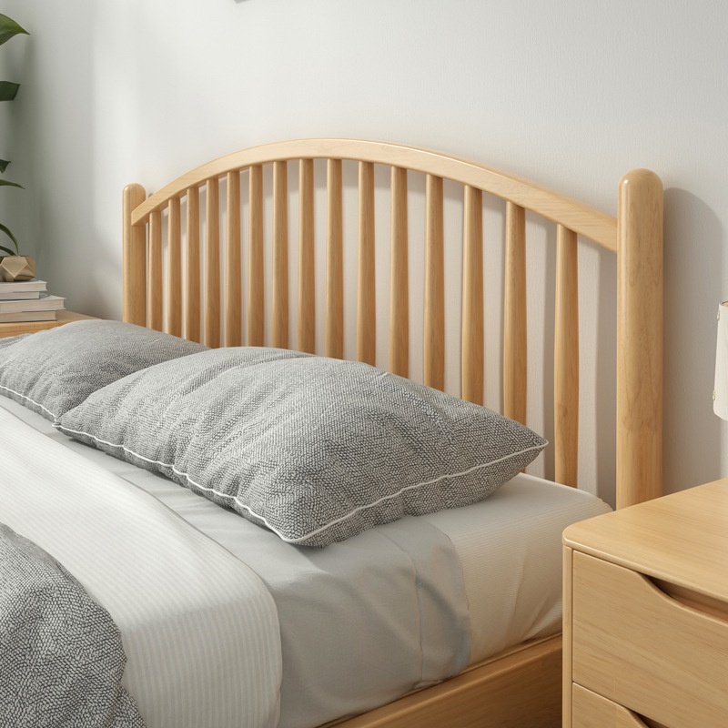 【Free Shipping】Solid Wooden Bed Frame SingleSuper SingleQueenKing Size Bedframe With Mattress Wooden Bedframe · v7