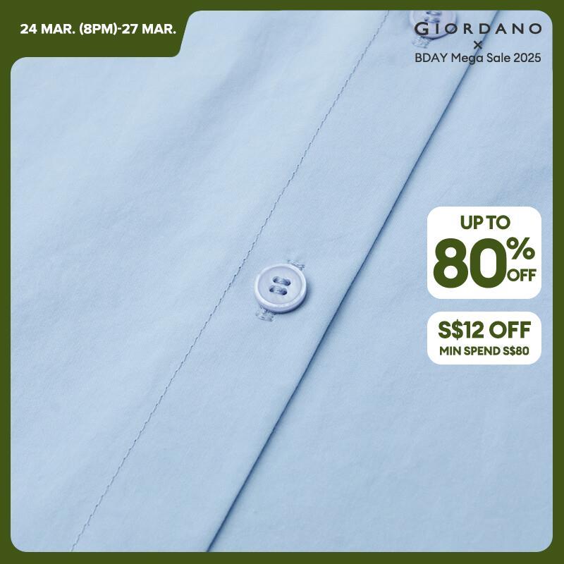 GIORDANO Women Shirts 100% Cotton Bow Sailor Collar Sweet Girly Blouses Short Sleeve Summer Fashion Casual Shirts 18344905
