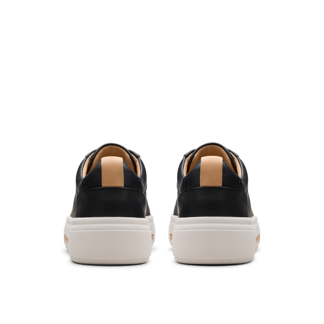 Clarks Hollyhock Walk-Turnschuhe für Damen — schwarzes Leder