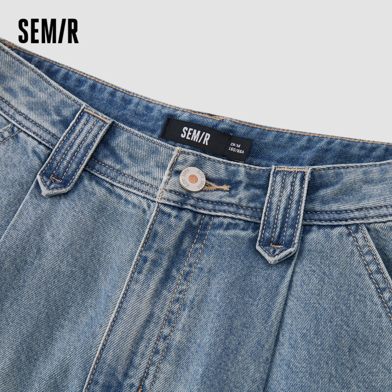 Semir Jeans Women Cover Meat Wide-Legged Trousers Hundred With Simple 2024 Summer New Cool Feeling Do Old Trousers Street Tide · v2