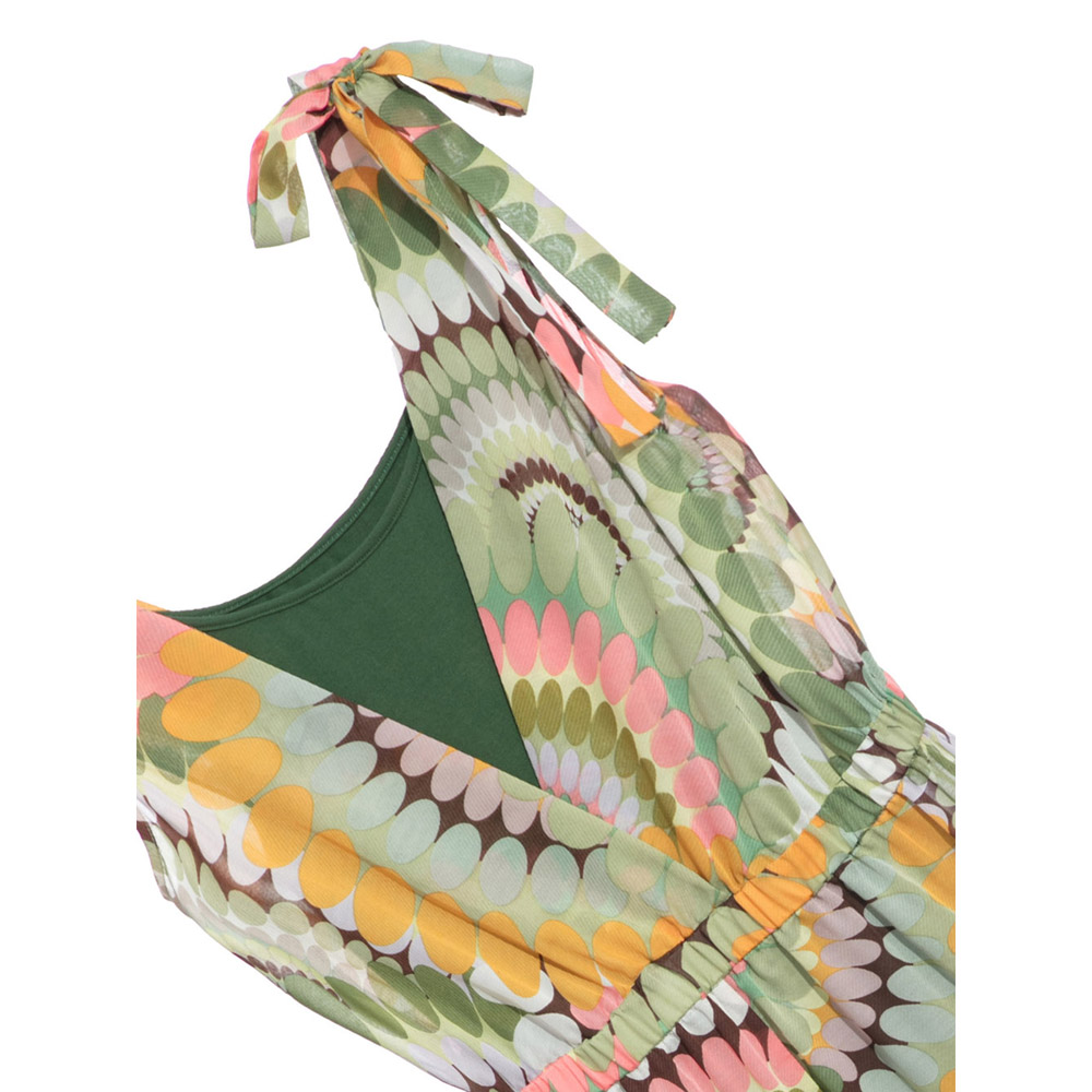 iROO Fashion Women Geometric Print Sleeveless Dress · v4