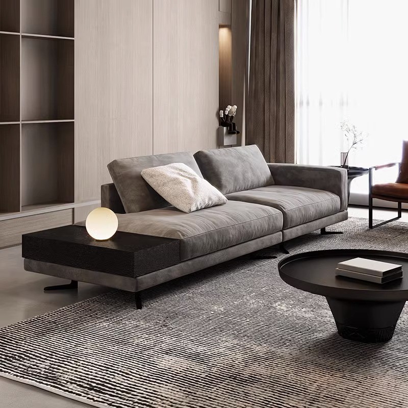 Genuine Leather Sofa U-Shaped Corner Combination Simple Modern Genuine Leather Sofa Large Small Apartment Living Room · v5