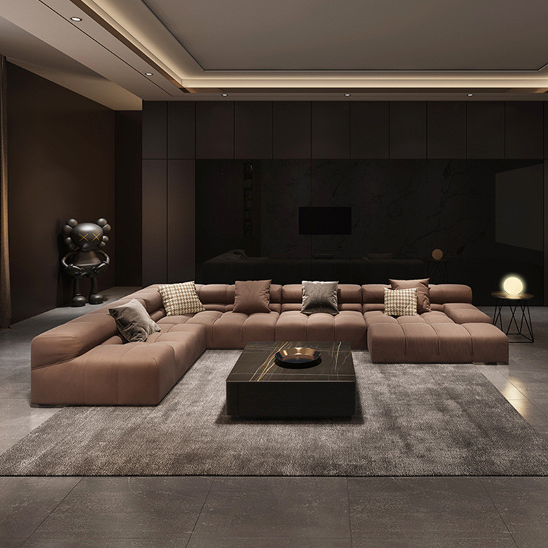 Fabric Sofa Technology Cloth Large Apartment Module Corner Combination · v9