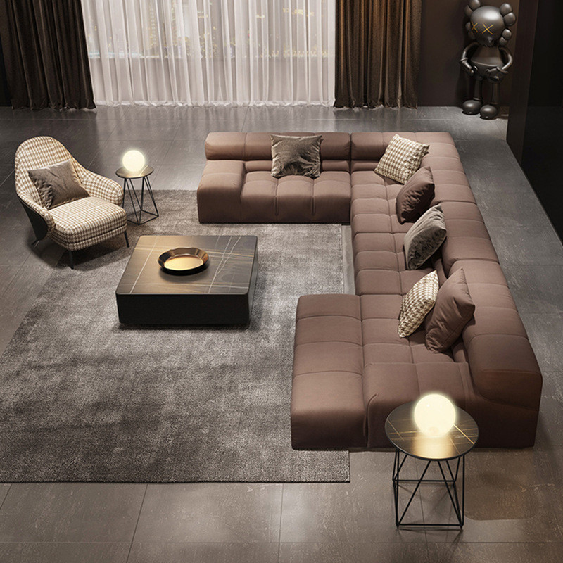Fabric Sofa Technology Cloth Large Apartment Module Corner Combination · v9