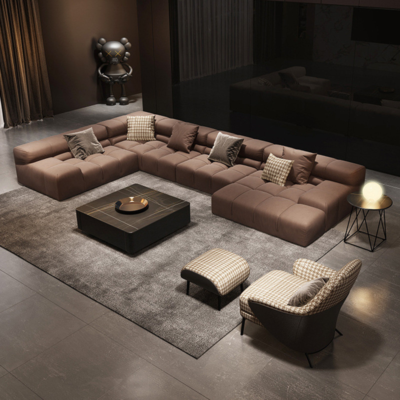 Fabric Sofa Technology Cloth Large Apartment Module Corner Combination · v9