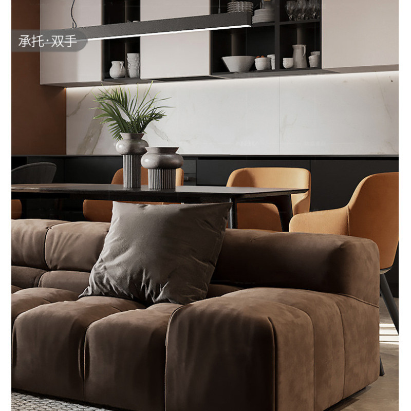 Fabric Sofa Technology Cloth Large Apartment Module Corner Combination · v9