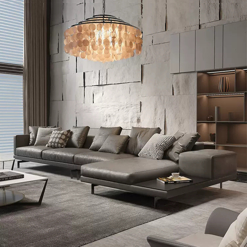 Sofa Genuine Leather Sofa Combination Leather Sofa Living Room First Layer Cowhide Corner Sofa · v3