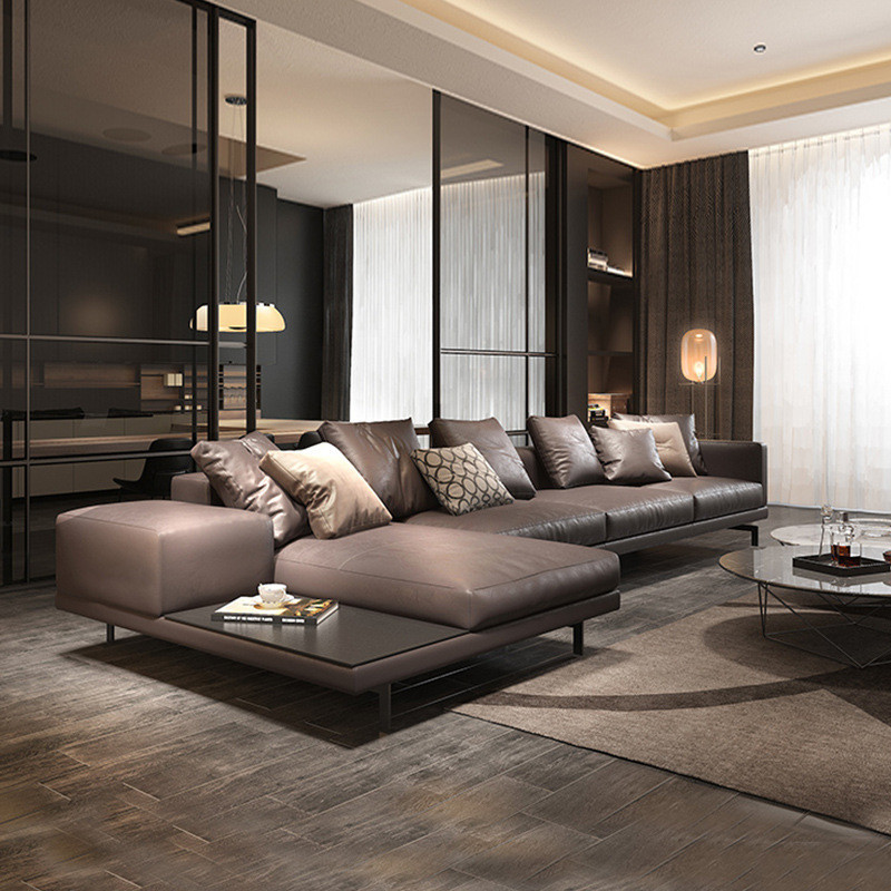 Sofa Genuine Leather Sofa Combination Leather Sofa Living Room First Layer Cowhide Corner Sofa · v3