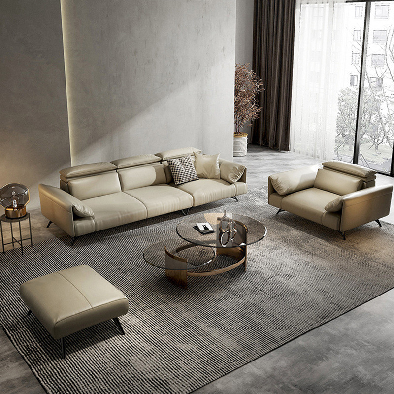 Sofa Genuine Leather Sofa Combination Large Apartment Living Room First Layer Cowhide Corner Sofa · v6
