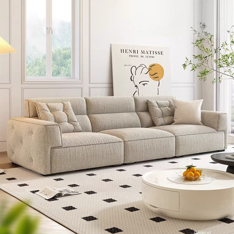 Fabric Sofa Living Room Anti-Cat Scratch Latex Cotton Linen Sofa · v3
