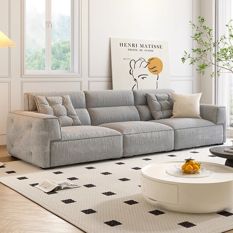Fabric Sofa Living Room Anti-Cat Scratch Latex Cotton Linen Sofa · v3