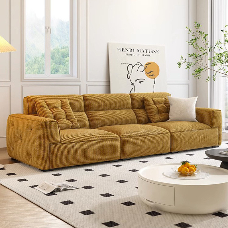 Fabric Sofa Living Room Anti-Cat Scratch Latex Cotton Linen Sofa · v3