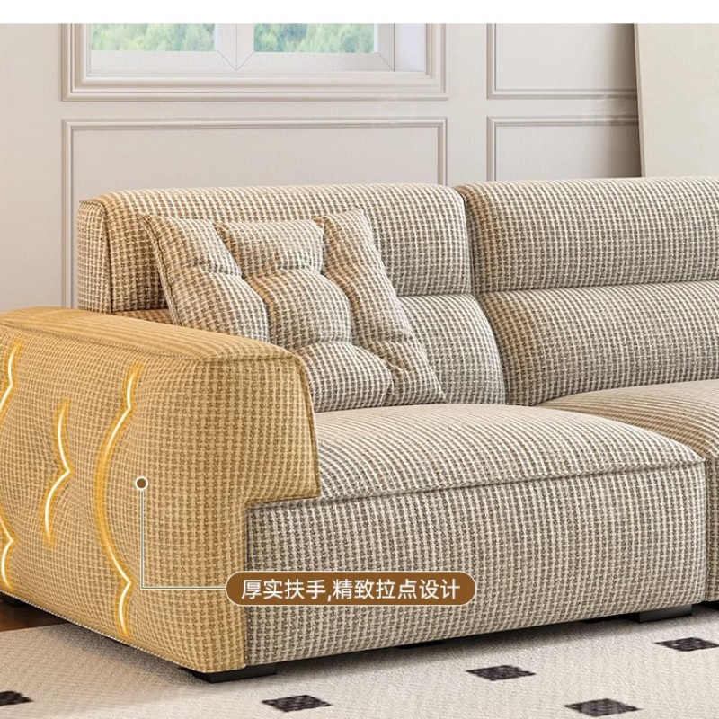 Fabric Sofa Living Room Anti-Cat Scratch Latex Cotton Linen Sofa · v3