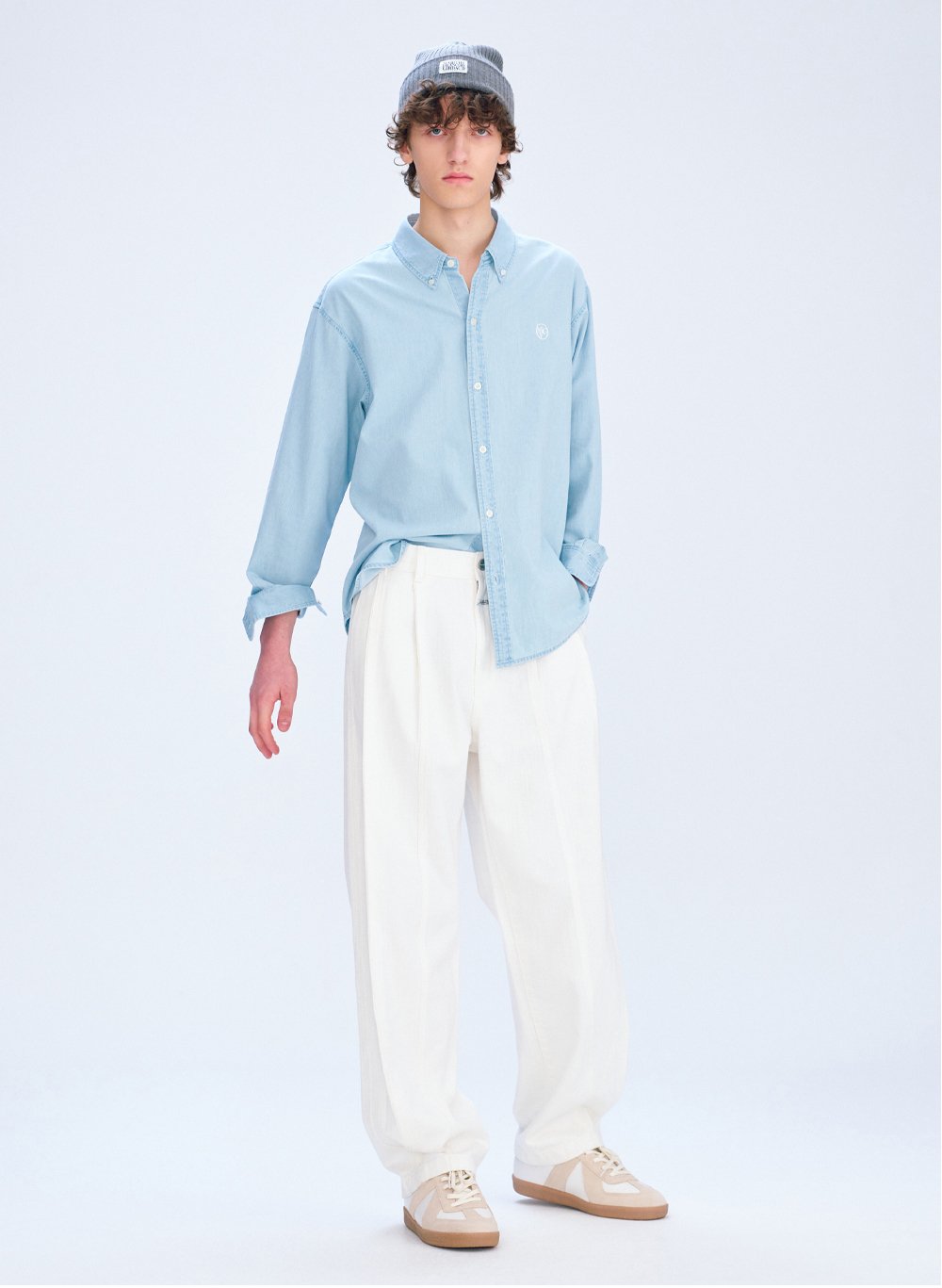 MARITHE FRANCOIS GIRBAUD M Tuck Wide Denim Pants Мужские джинсы - 2 цвета (Новинка 2024 г.)