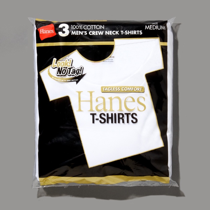 [Hanes] T-shirt (3 discs) 100% cotton High quality cotton Gold pack Round neck Short sleeve 3P Gold label Crew neck T-shirt HM2155G Men's · v3