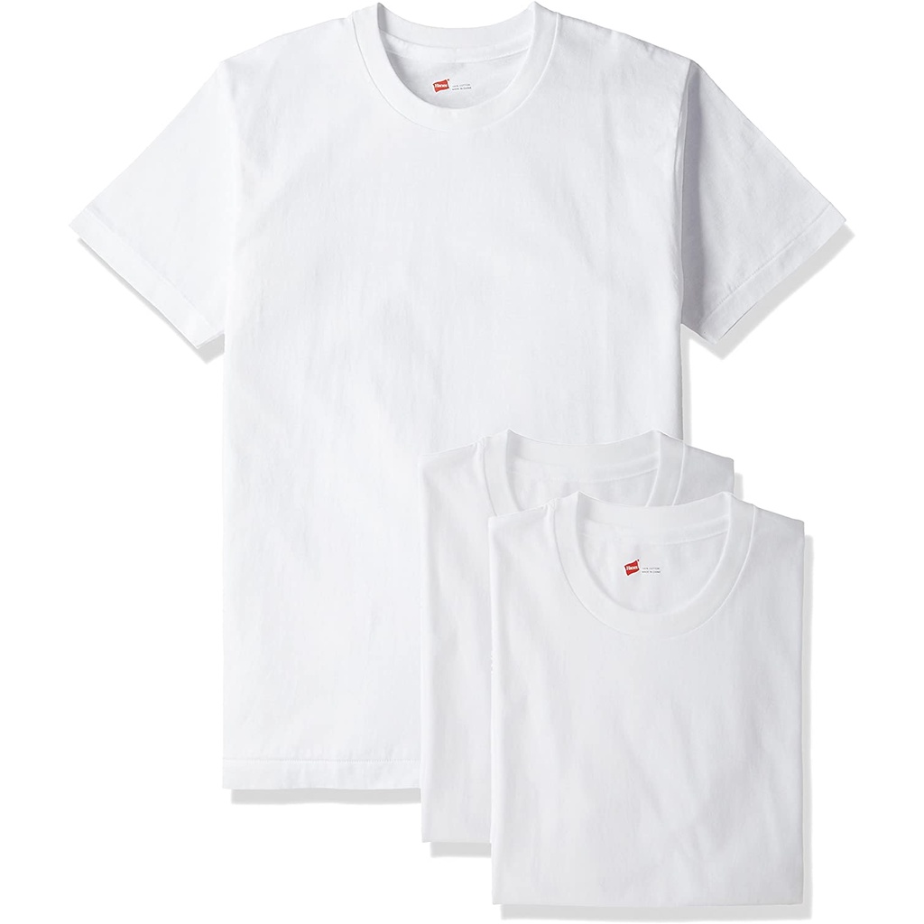 [Hanes] T-shirt (3 discs) 100% cotton High quality cotton Gold pack Round neck Short sleeve 3P Gold label Crew neck T-shirt HM2155G Men's · v3