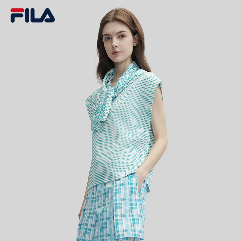 FILA CORE WHITE LINE EMERALD Women Short Sleeve T-shirt · v2