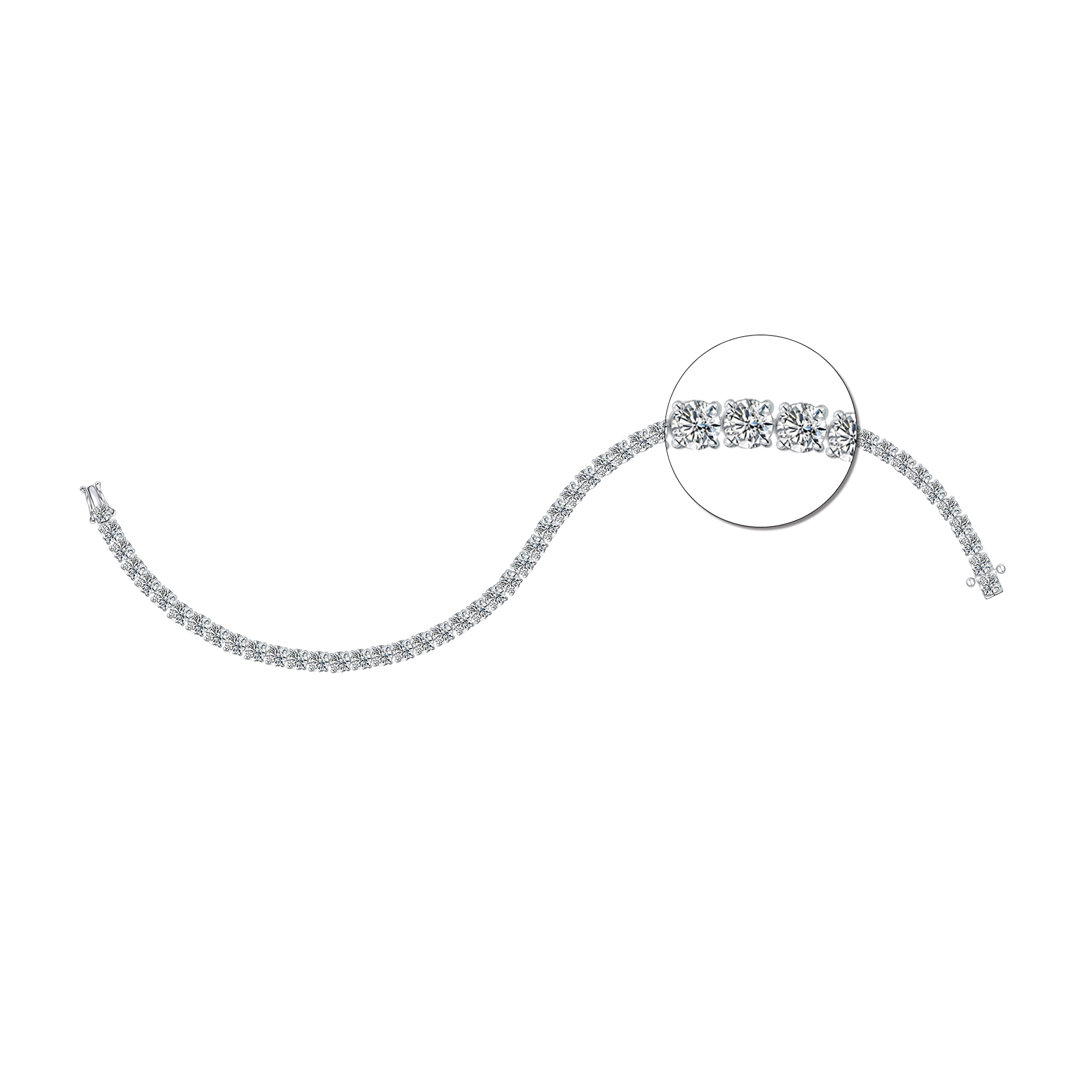 TAKA Jewellery Lab Grown Diamond Bracelet 10K · v5
