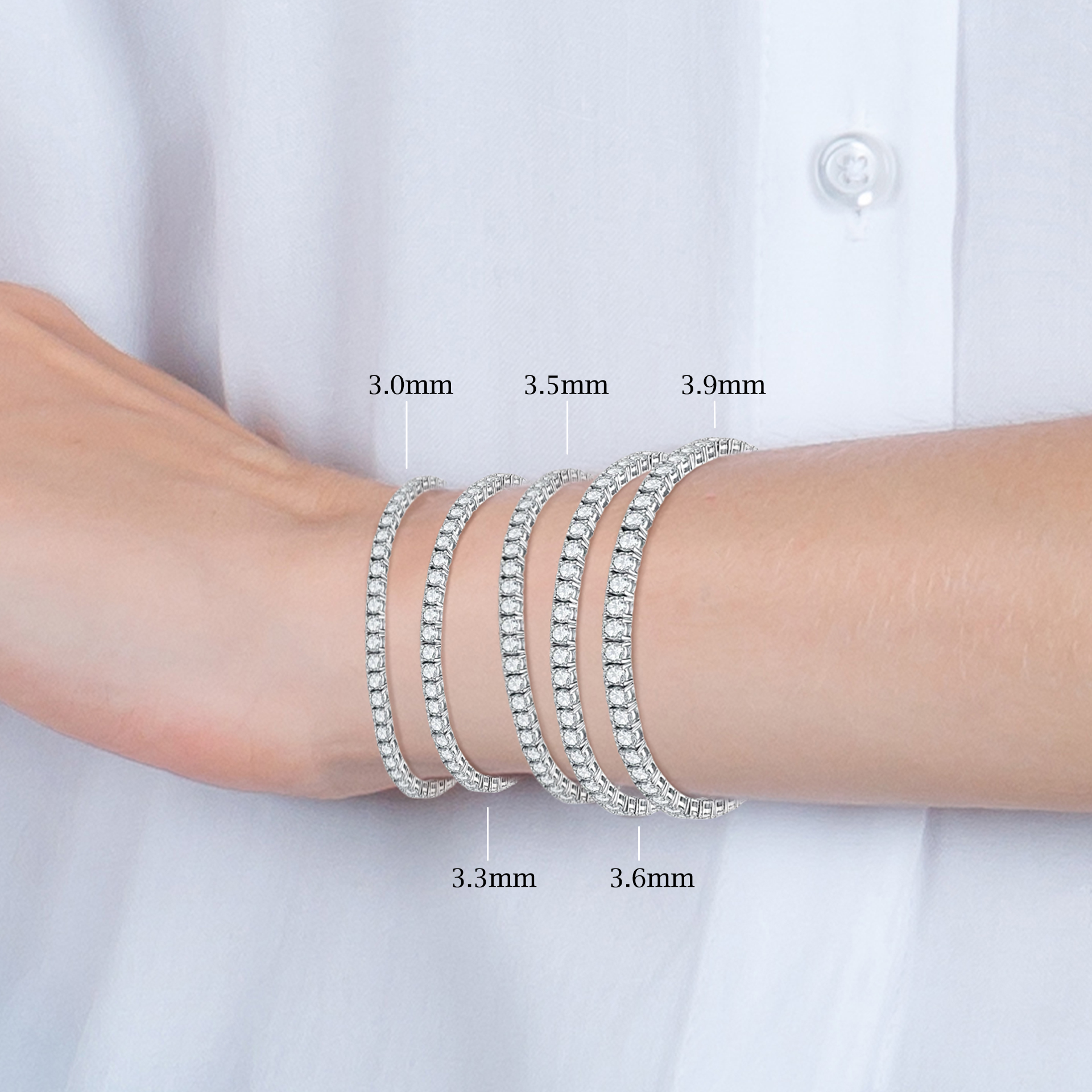 TAKA Jewellery Lab Grown Diamond Bracelet 10K · v5