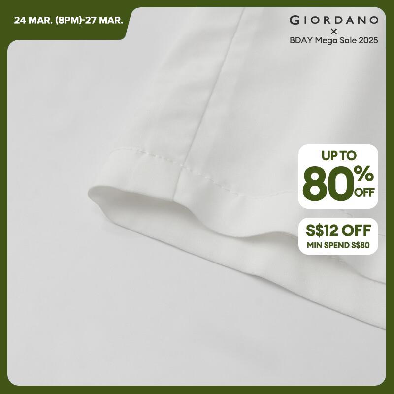 GIORDANO Women Shirts Modal Pointed Collar Summer Shirts Button Closure Short Sleeve Simple Fashion Casual Shirts 13344216