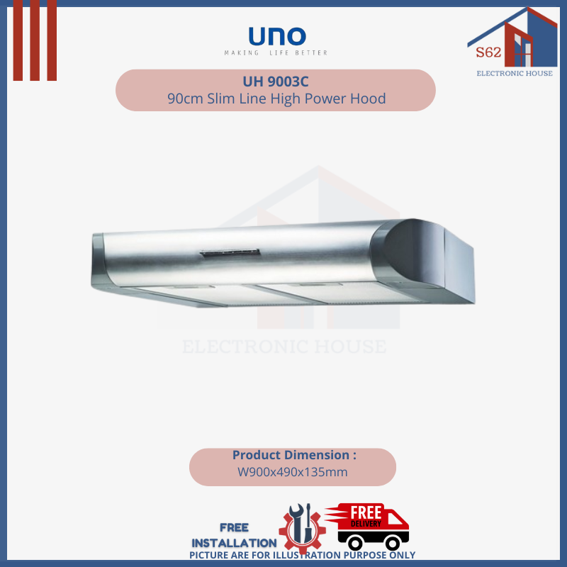 UNO UH 9003C 90cm Slim Line High Power Hood