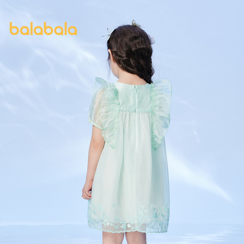 Balabala kinderjurk zomer 2024 Nieuwe prinsessenjurk voor meisjes, schattige babyjurk voor kleine kinderen, stijlvol