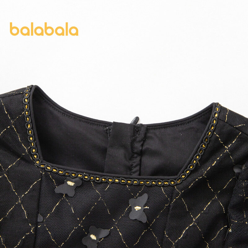 Balabala Kız Elbisesi Çocuk Tatlı Yaz Modası Küçük Prenses Kabarık Elbise