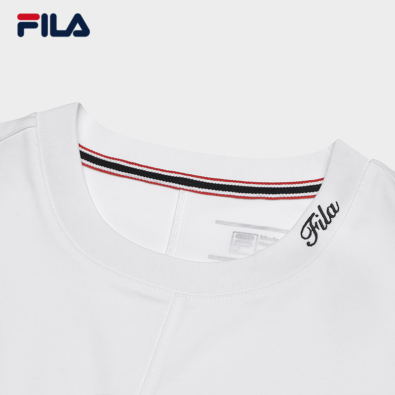 เสื้อยืดแขนสั้นผู้หญิง FILA CORE CROSS OVER MODERN HERITAGE สีขาว