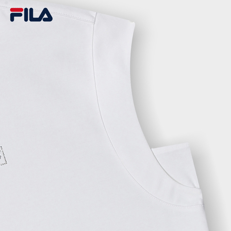 เสื้อยืดแขนสั้นผู้หญิง FILA CORE CROSS OVER MODERN HERITAGE สีขาว