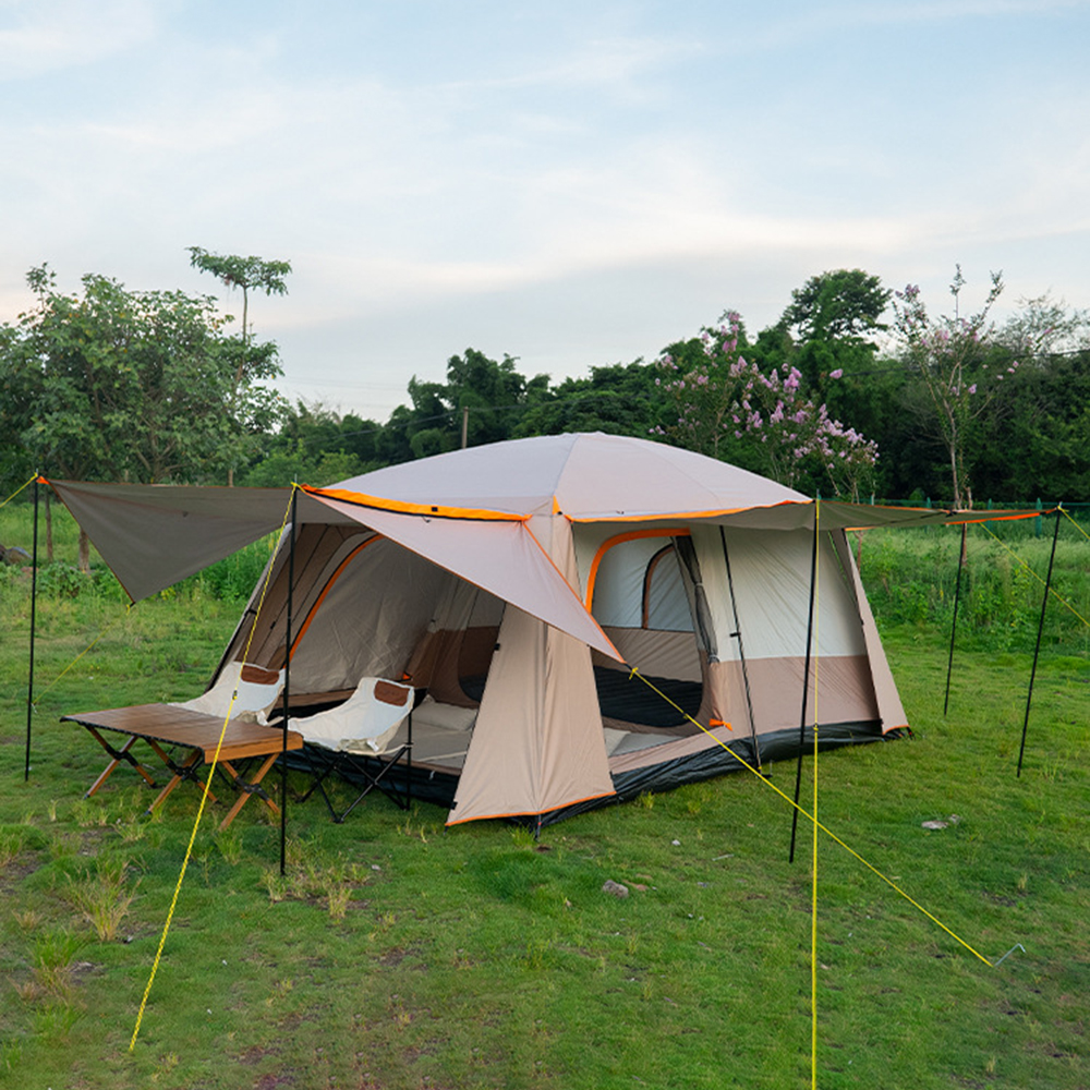 Tienda de campaña portátil impermeable LIXADA de 4 a 6 cabinas con 2 tiendas de campaña de pícnic portátiles para 8 a 12 personas, cabina de 5 a 8 personas, habitaciones Huiop, Buzhi Dieri