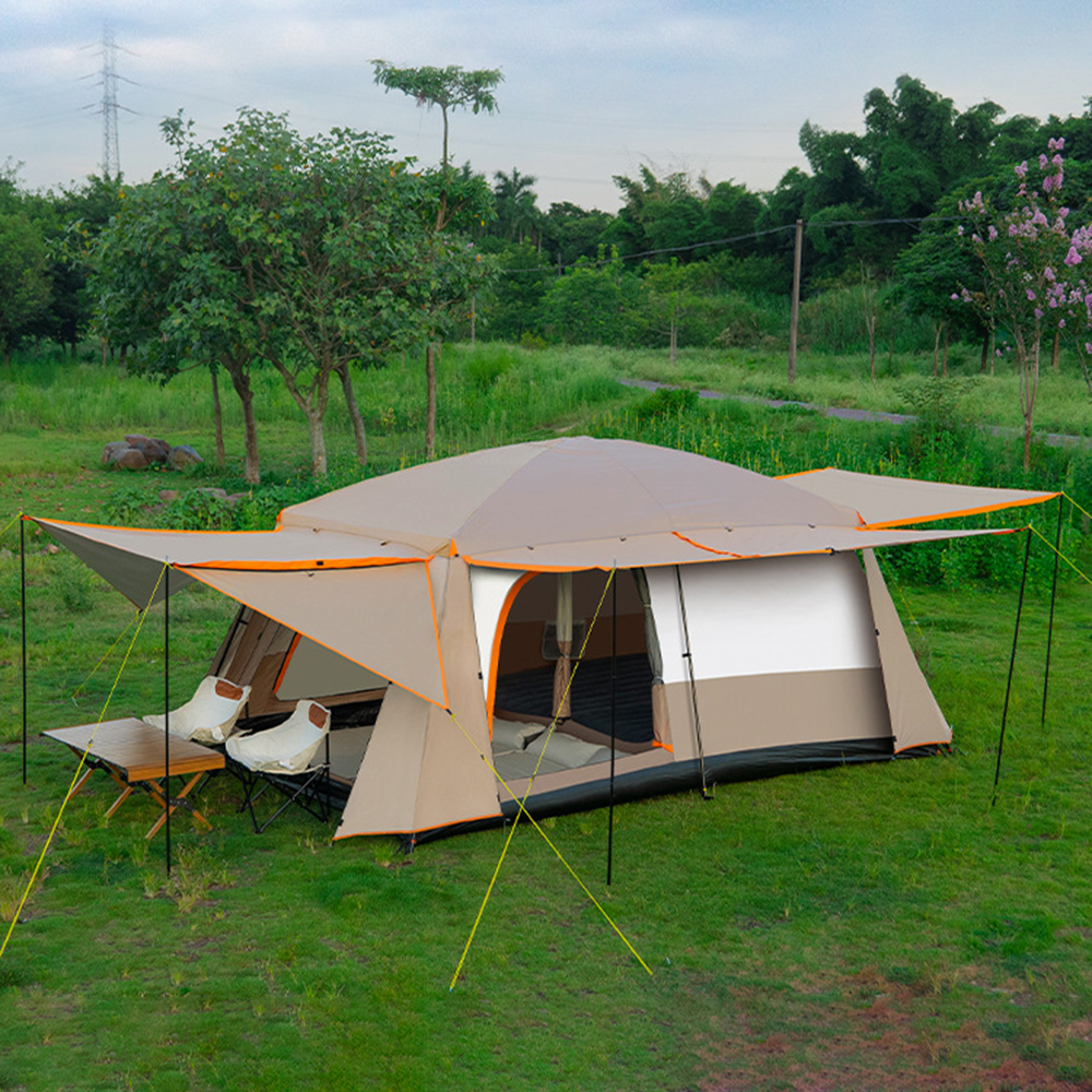 Tienda de campaña portátil impermeable LIXADA de 4 a 6 cabinas con 2 tiendas de campaña de pícnic portátiles para 8 a 12 personas, cabina de 5 a 8 personas, habitaciones Huiop, Buzhi Dieri