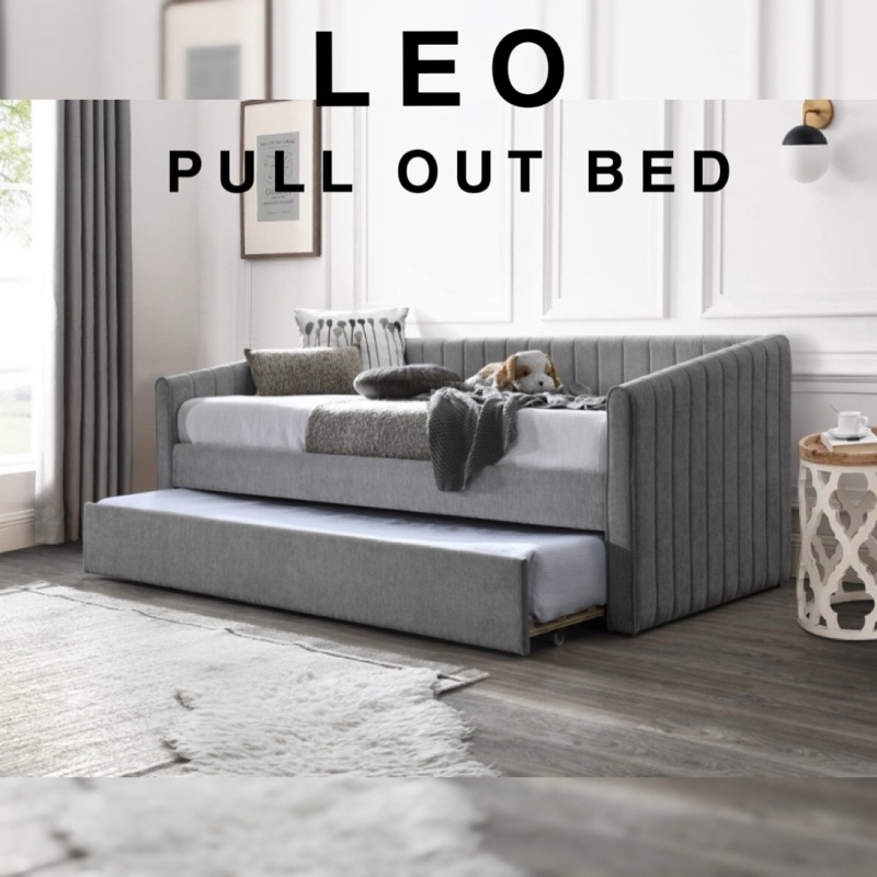 Lüks: Leo Trundle Yatak Çerçevesi | Tek Kişilik ve Süper Tek Kişilik | Çekmeli Yatak | DayBed