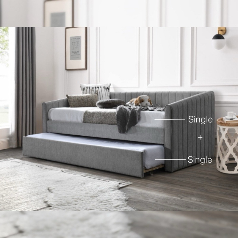 Luxe: Leo Trundle Bed Frame | Single & Super Single | Pull Out Bed  | DayBed · v2
