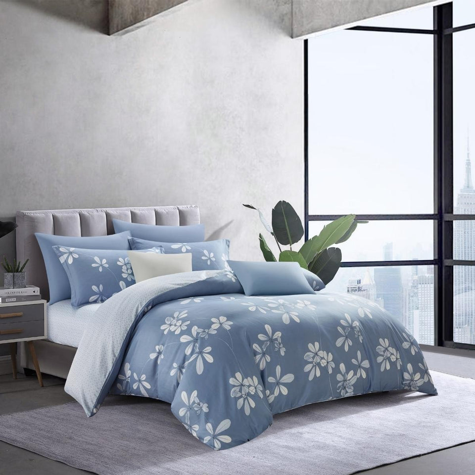 MYSTIQUE ARIEL Bedset high quality 700 Thread Count tencel Bedsheet  Fitted Sheet  Quilt Cover Set · v2